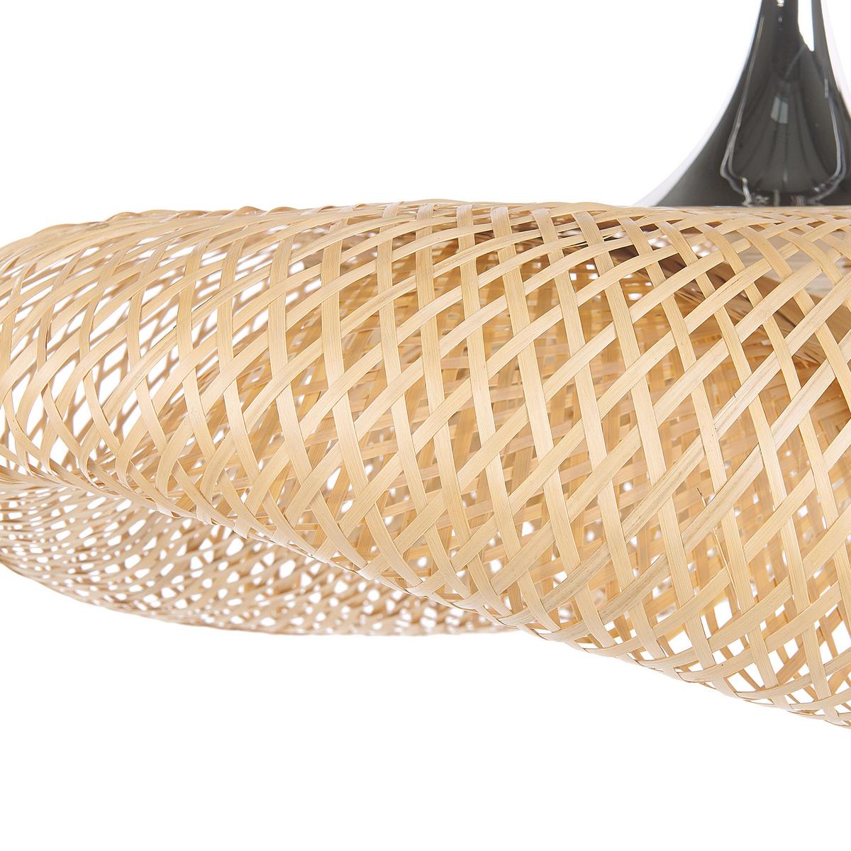 HÄNGELEUCHTE Boyne 64/64/118 cm - Hellbraun, Holz (64/64/118cm) - Beliani