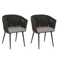 GARTENSTUHL Dunkelgrau - Dunkelgrau, Textil (61/82/57cm) - MCW