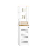 HOCHSCHRANK Weiß - Weiß, Holzwerkstoff (60/160/30cm) - SoBuy