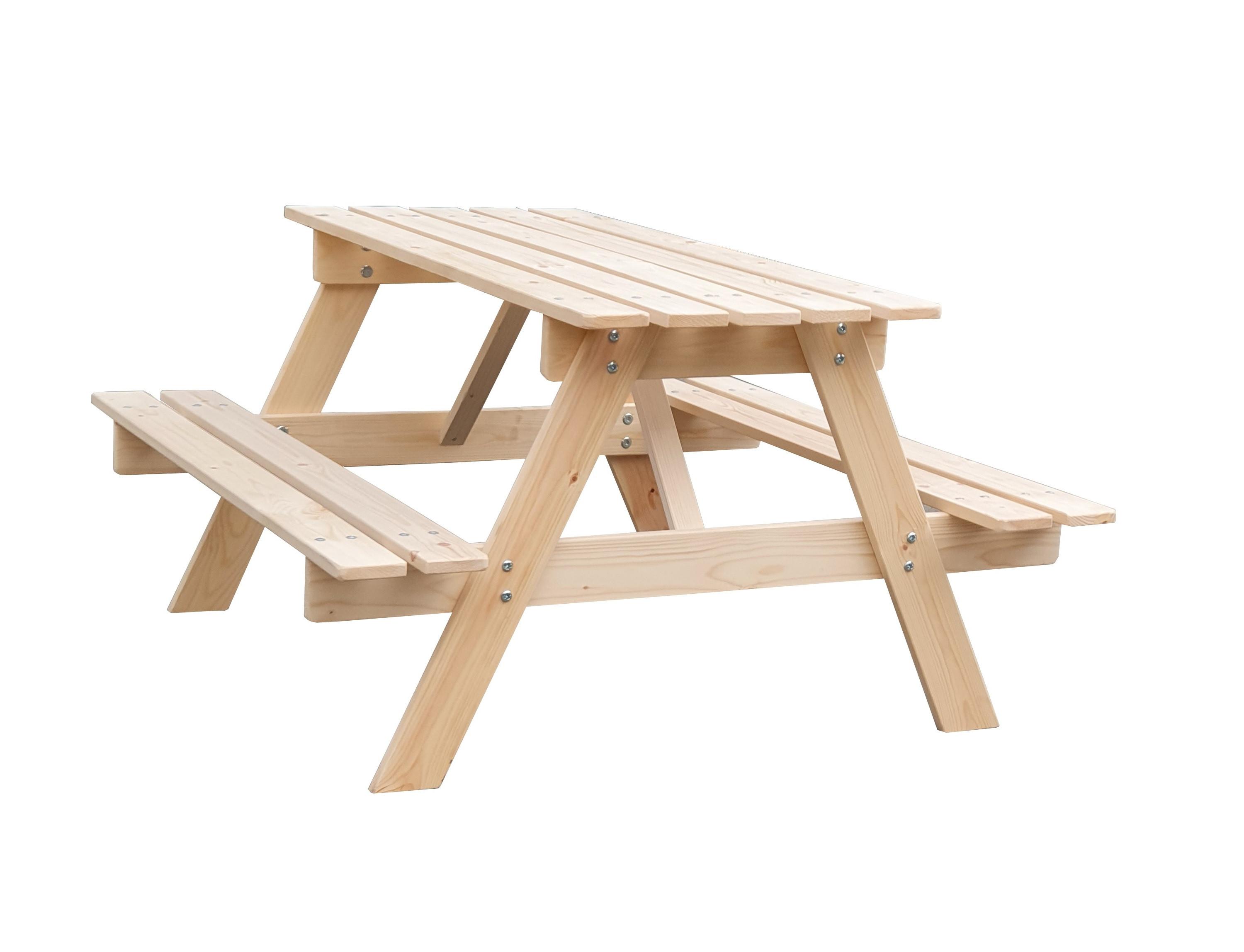 KINDERSITZGARNITUR aus naturholz- H50 x 90 x 90 cm - M018-1 - Beige, Holz (90/50/90cm) - Timbela