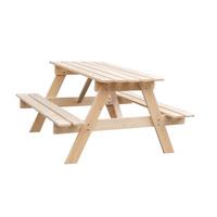 KINDERSITZGARNITUR aus naturholz- H50 x 90 x 90 cm - M018-1 - Beige, Holz (90/50/90cm) - Timbela
