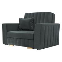 SCHLAFSOFA Viva Glam I - Graphitfarben/Naturfarben, Holz/Kunststoff (115/85/98cm) - MIRJAN24