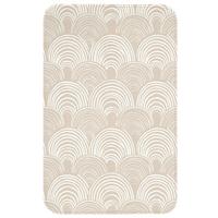WC-VORLEGER Wellen - Textur - Beige WC Teppich 50x80 cm - Kaschmir, Textil (50/1cm) - OnlyWow