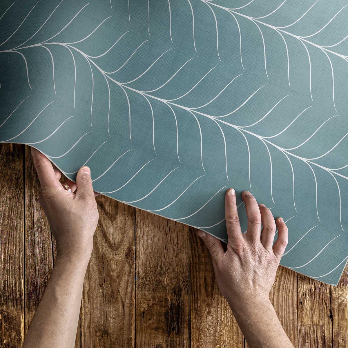 TEPPICH 60x90 cm Linear Modern - Türkis, Kunststoff (60/90cm) - Wallfluent
