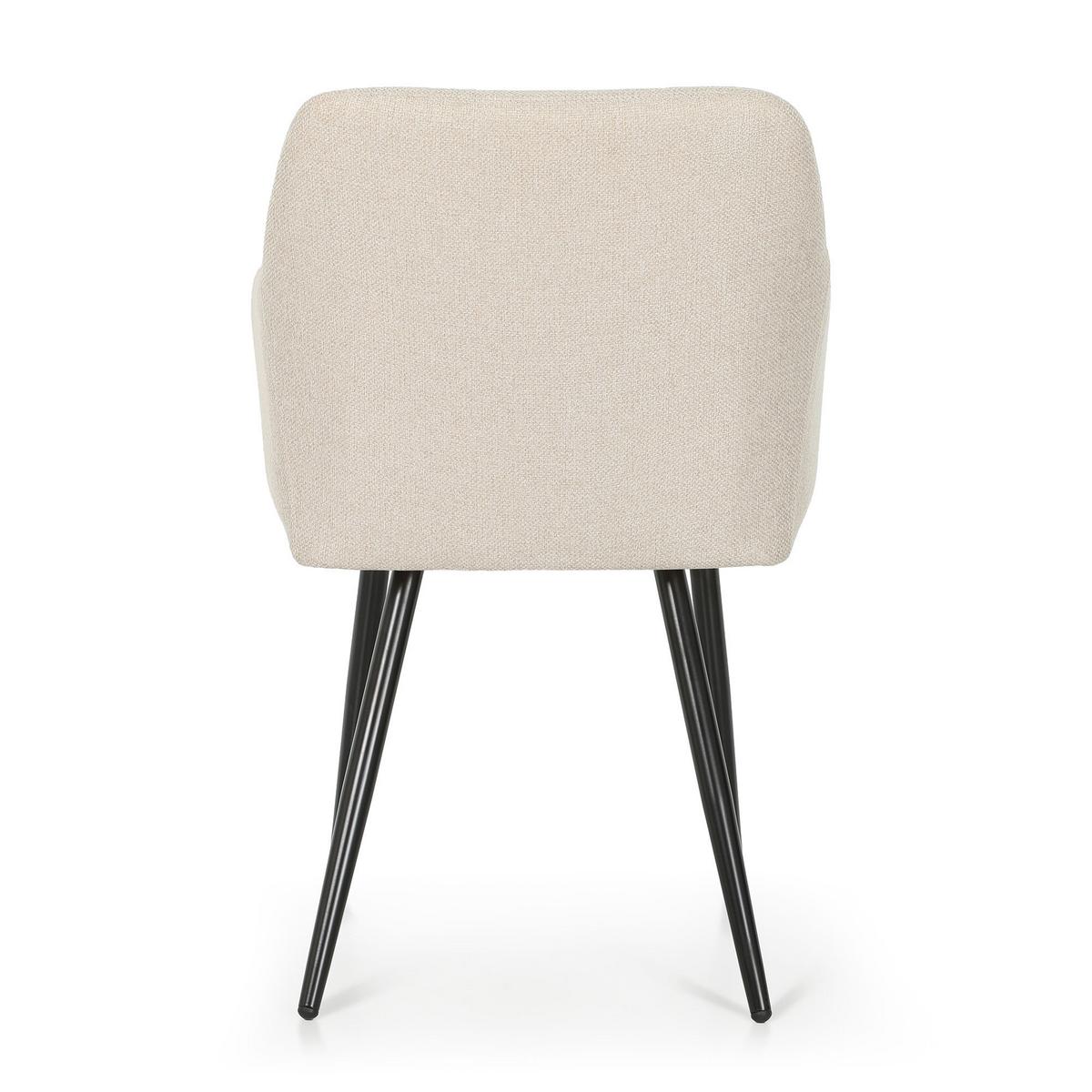 POLSTERSTUHL 4er Set, Metallbeine Beige, Gold, x 54/82/58 - Beige, Textil (54/82/51cm) - RAUMHIRSCH FURNITURE