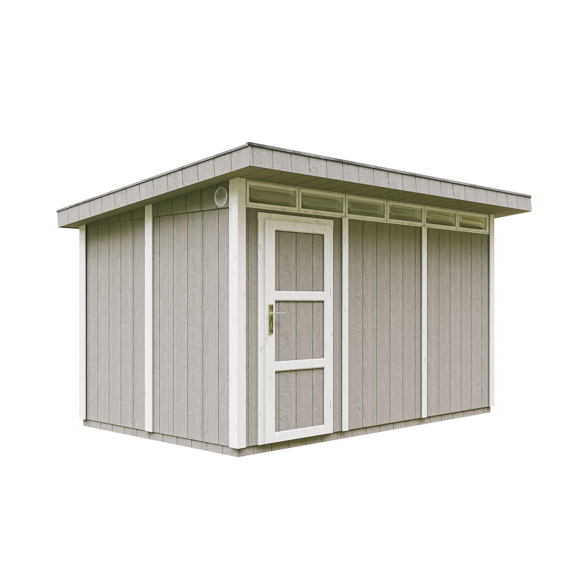 HOLZ-GARTENHAUS basis LP SmartSide 8,7m² mit B411xL279xH239 cm - M904 - TUNDRA GREY - Grau, Holz (412/237/279cm) - Timbela