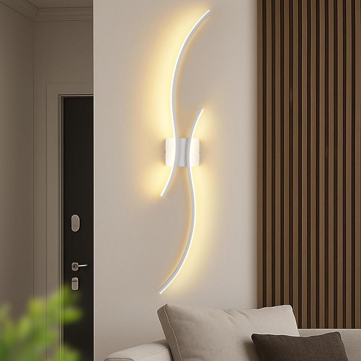 LED-WANDLEUCHTE Hellor 101.5/13.5/4.9 cm - Weiß, Metall (13.5/4.9/101.5cm) - ZMH