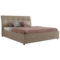 POLSTERBETT GALA CLASSIC 160/200 - Dunkelbeige Strukture - Multipocket-Matratze - Taupe, Textil (160/200cm) - MKS