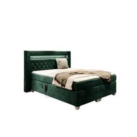 BOXSPRINGBETT Bett Elektrisch Armando - Grün, Holzwerkstoff/Textil (120/200cm) - Fun Möbel