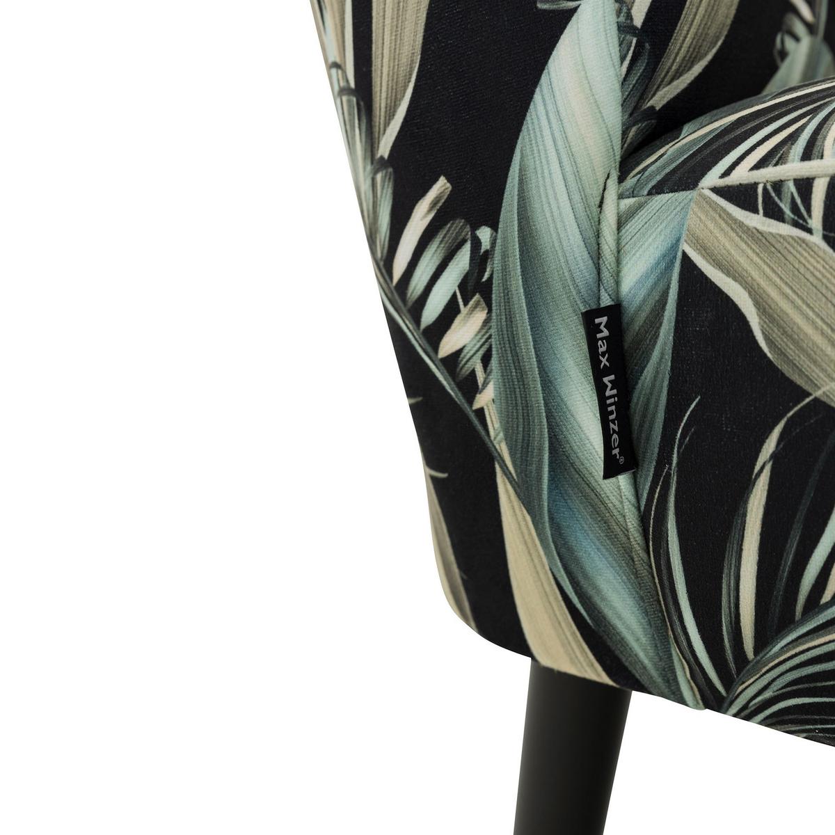 POLSTERSESSEL Kamle Flachgewebe schwarz - Schwarz, Kunststoff (58/78/68cm) - 58aufmkessel