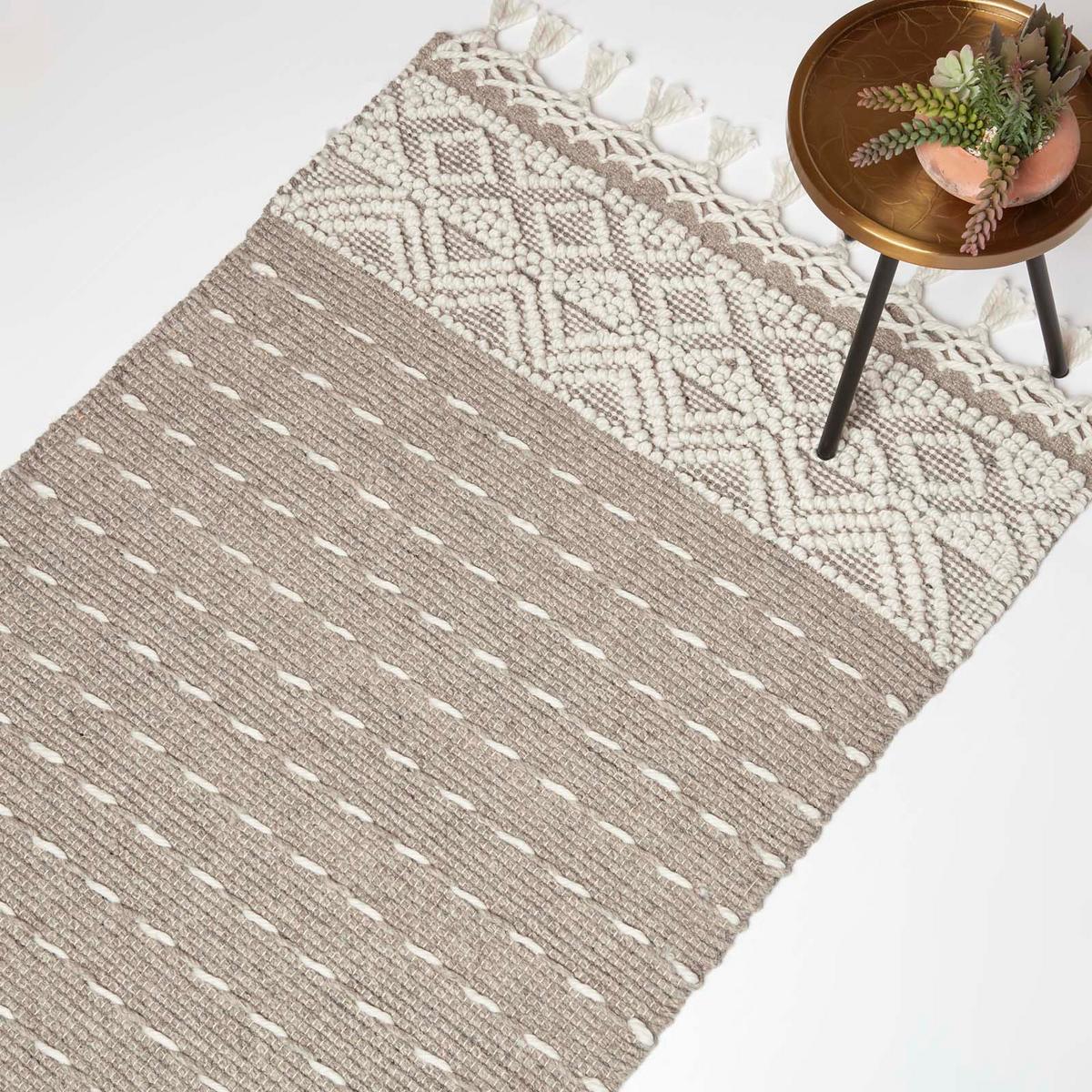 KELIM-TEPPICH Patna handgewebt 160/230 cm - Beige, Textil (160/230cm) - Homescapes
