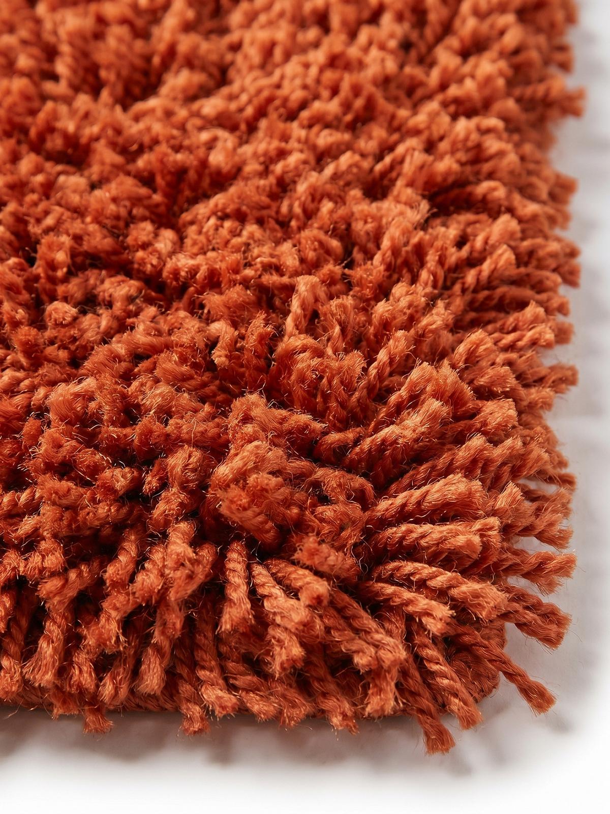HOCHFLORTEPPICH RHEIN, einfarbig, aus Polypropylen, Terrakotta, 120 x 170 cm - Orange, Textil (170/120cm) - KADIMA DESIGN