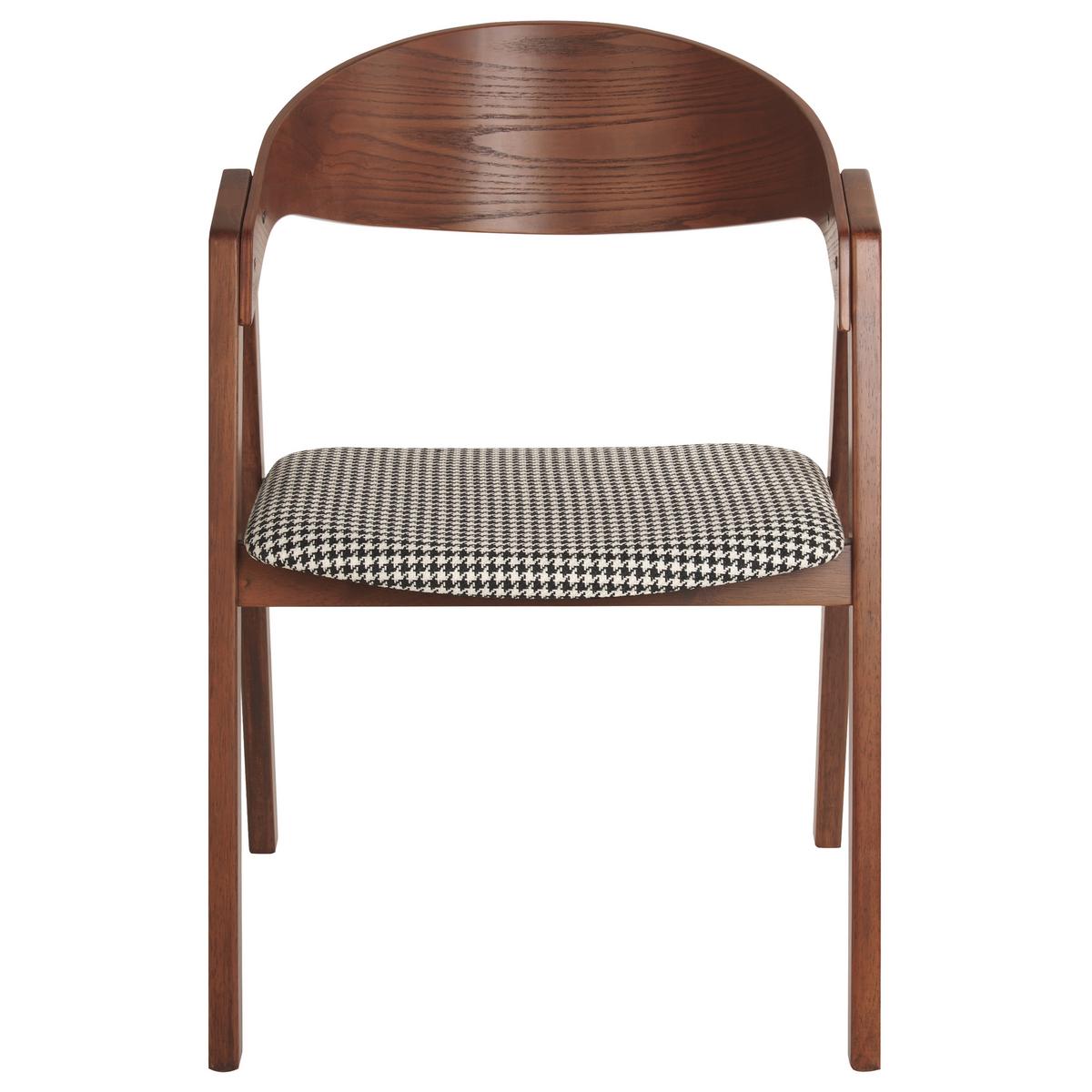 ESSZIMMERSTUHL 2er-Set Braun Yuba - Schwarz/Braun, Holzwerkstoff (56/79/44cm) - Beliani