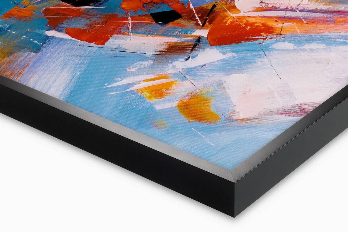 ACRYLBILD HANDGEMALT 120/60 cm - Blau/Multicolor, Holz/Textil (120/60cm) - KUNSTLOFT