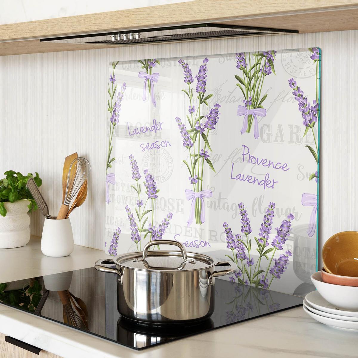 GLASPLATTE 60x52 cm Lavendel - Lila, Glas (60/0.4/52cm) - TULUP