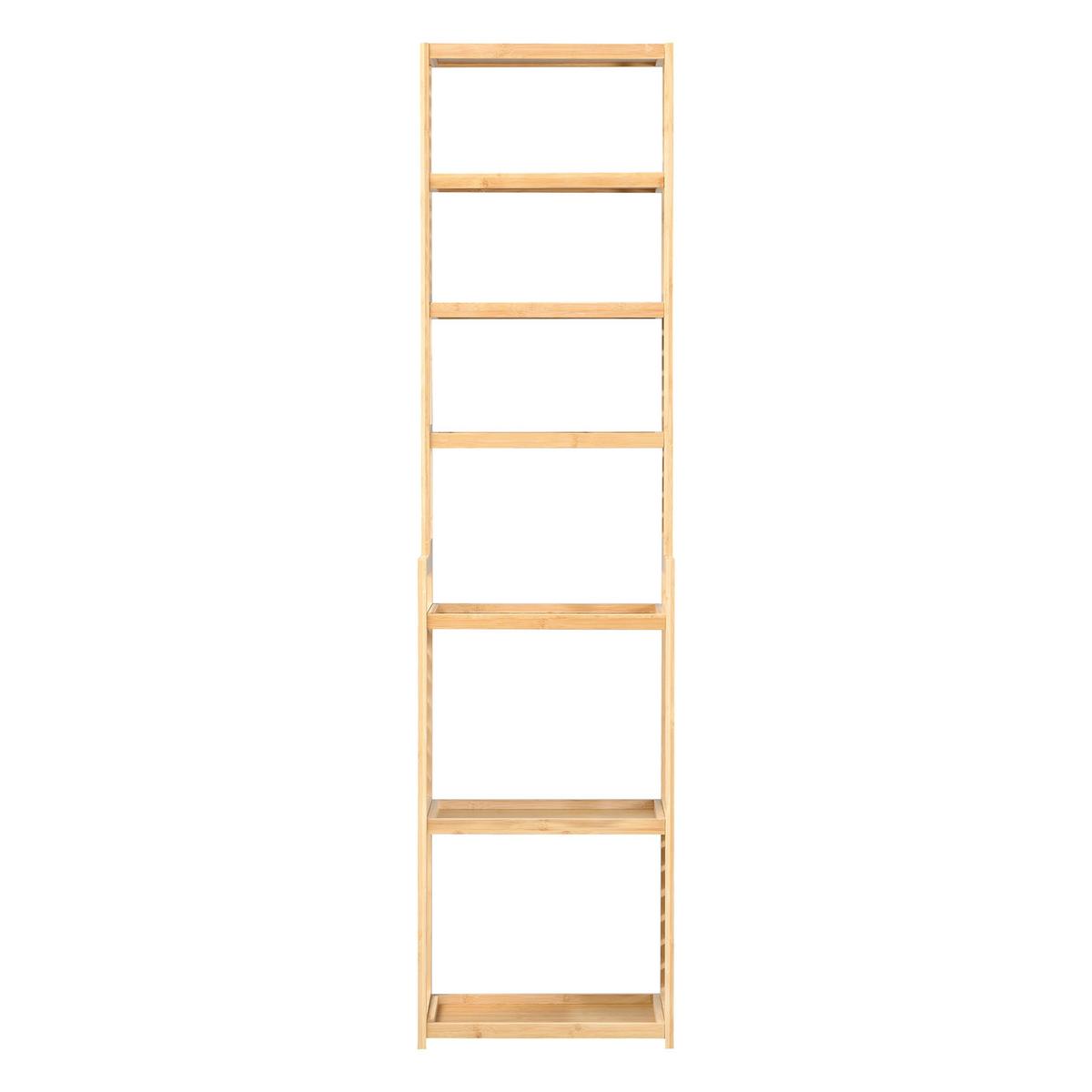 BADEZIMMERREGAL Forssa - Naturfarben, Holz (42/165/28cm) - [en.casa]