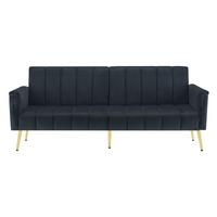 SCHLAFSOFA Dunkelgrau 183/76/75 cm - Dunkelgrau, Textil (76/75/183cm) - Urban Meuble