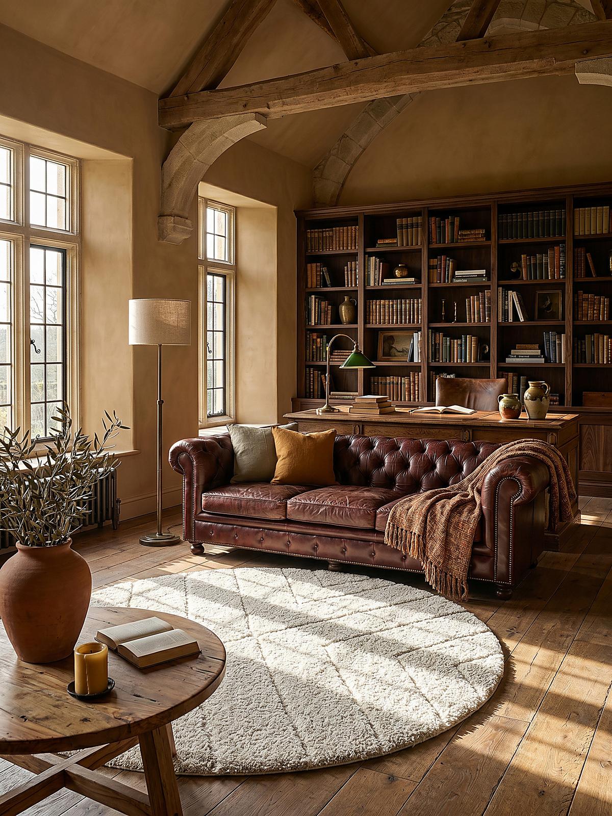 RUNDTEPPICH Berber ATRIO Polypropylen Creme 160 x 160 cm - Beige, Textil (160/160cm) - KADIMA DESIGN