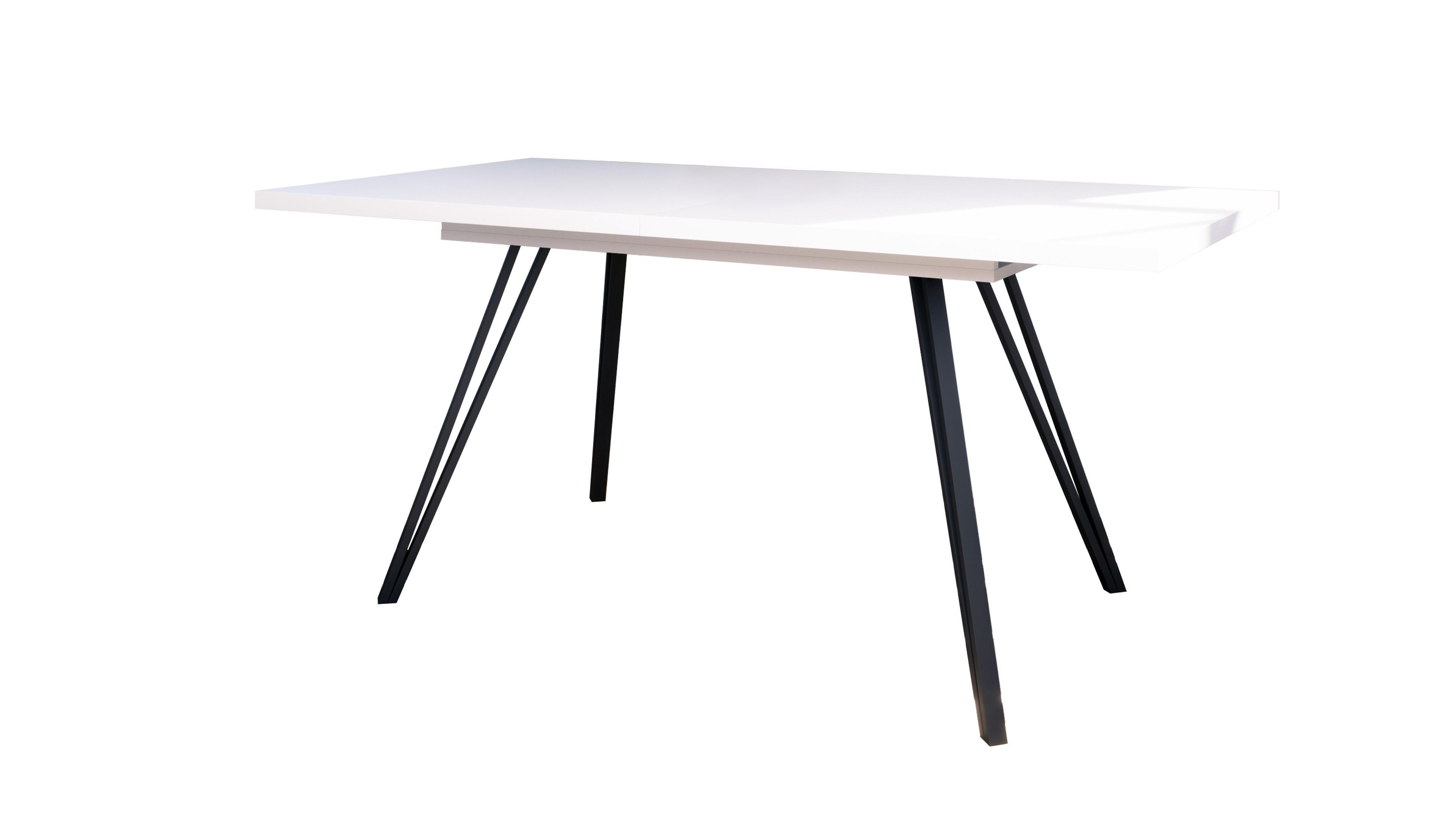 ESSTISCH Life Tischplatte in Weiß matt - Weiß, Holzwerkstoff (90/200/75cm) - Vladon