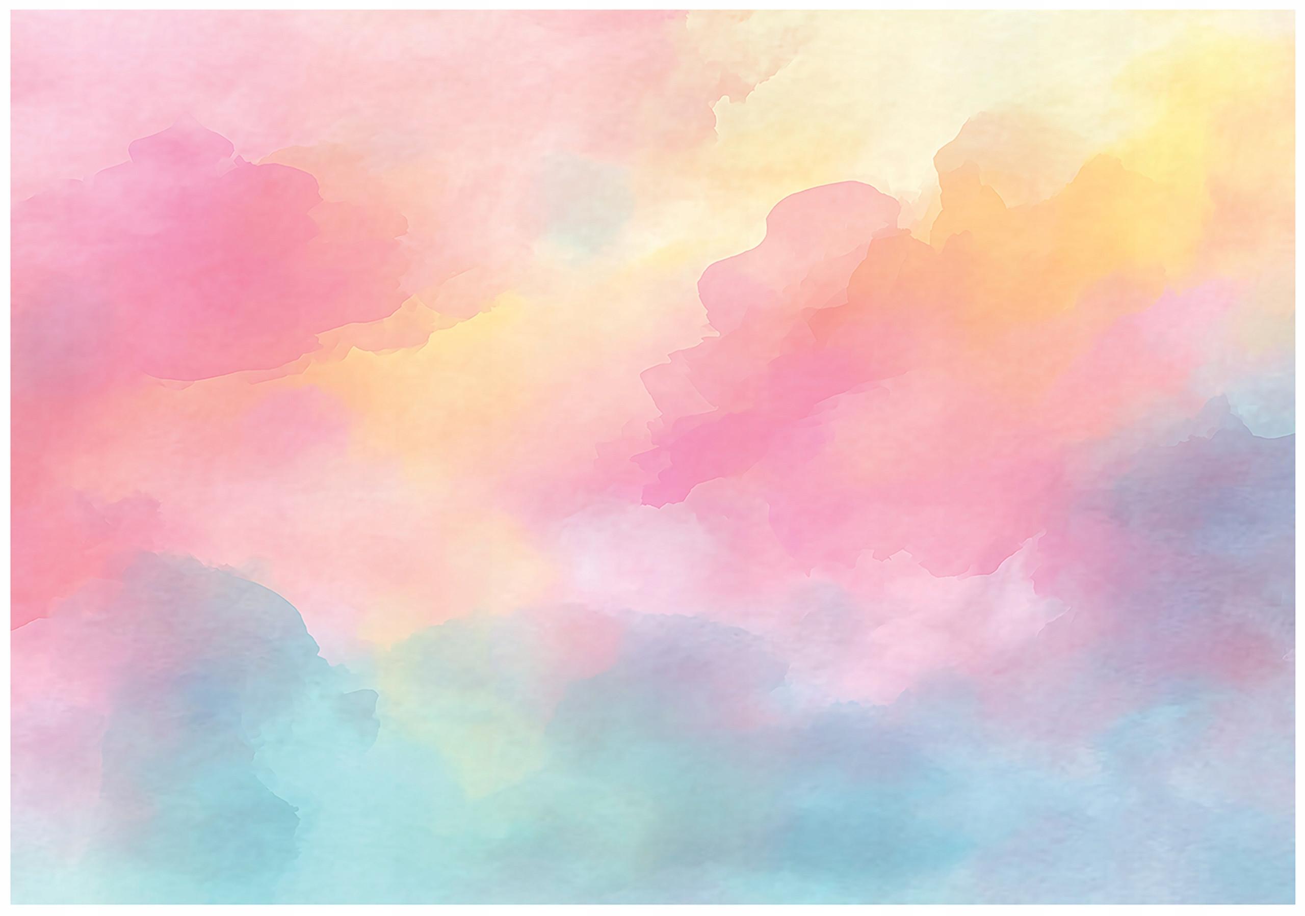 FOTOTAPETE Mädchen Pastell Rosa 150x105 cm - Multicolor, Papier (150/105cm) - Wallarena