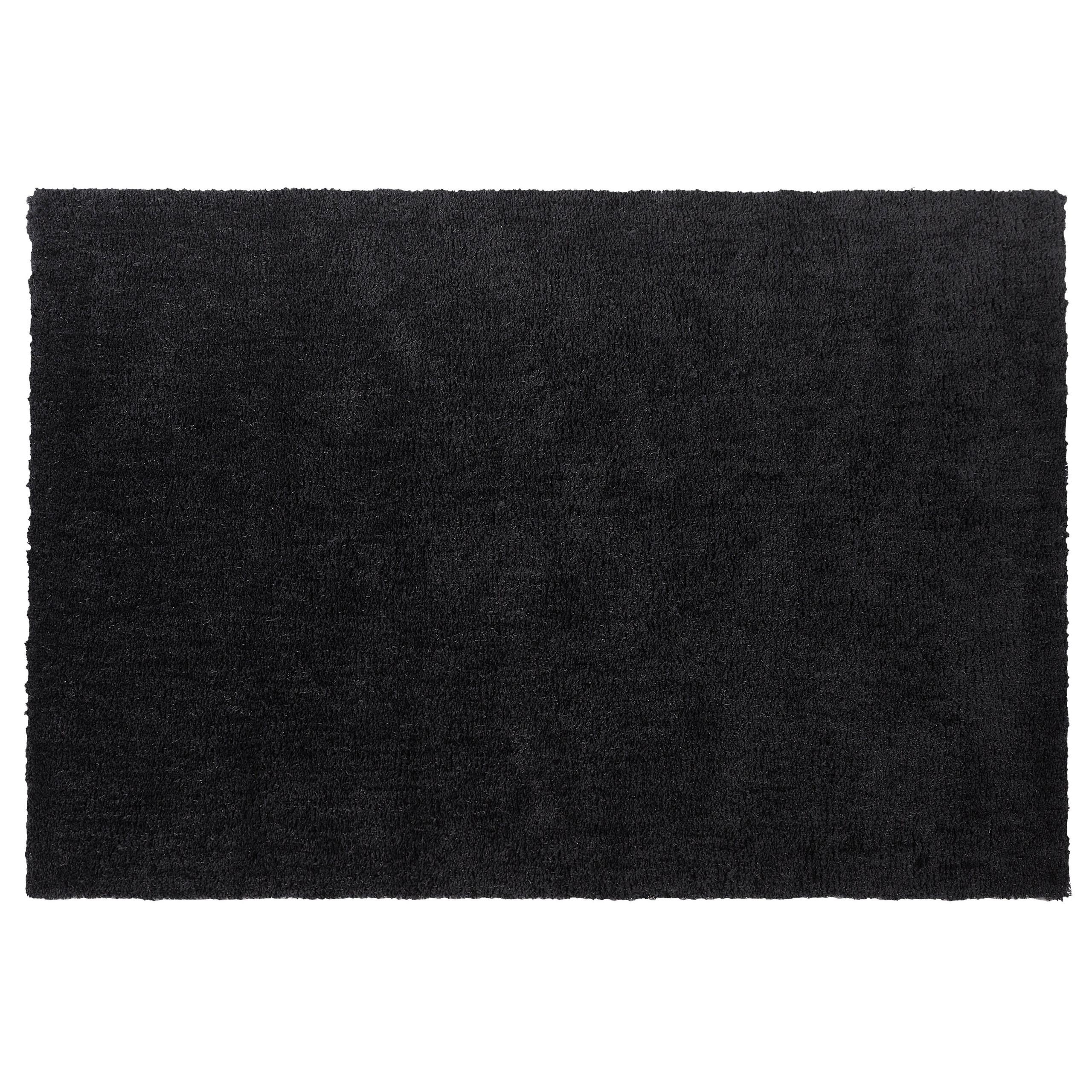 SHAGGY-TEPPICH Demre 200/140 cm - Schwarz, Kunststoff (140/200cm) - Beliani