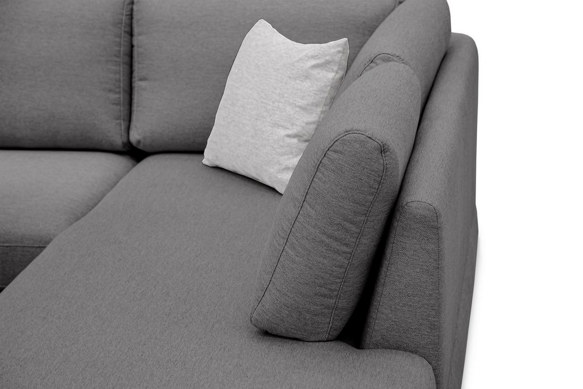 ECKSOFA OTTO 5-Sitzer, dunkelgrau - Dunkelgrau, Holzwerkstoff/Textil (279/219cm) - Wozimo