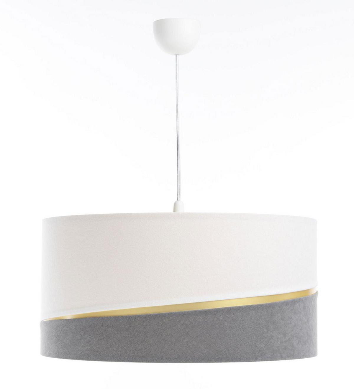 HÄNGELEUCHTE Grau 60/30 cm - Weiß/Grau, Kunststoff (60/0.4/30cm) - ONZENO