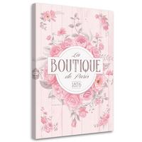 KUNSTDRUCK Rosa 60/90 cm - Pink, Textil (60/90cm) - KUNSTLOFT