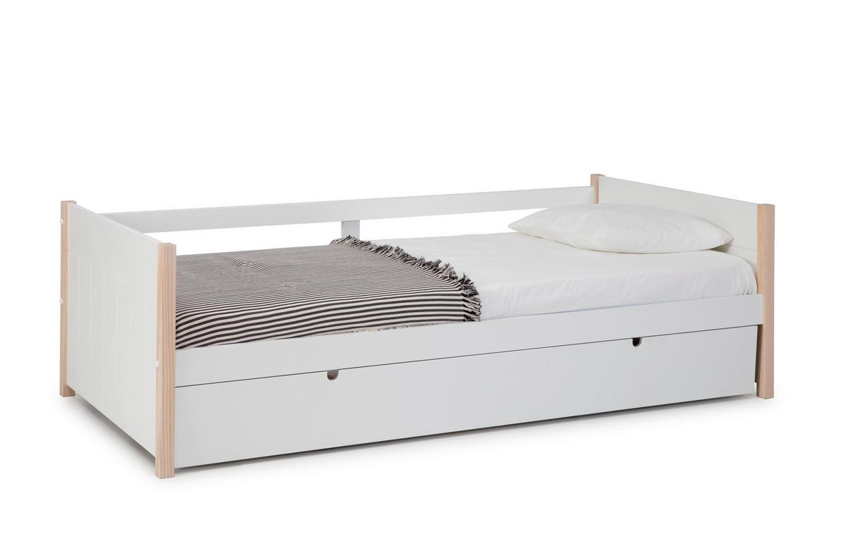 KINDERBETT Kiara Grau 200/98.5/62 cm - Grau, Holz (90/190cm) - Calicosy