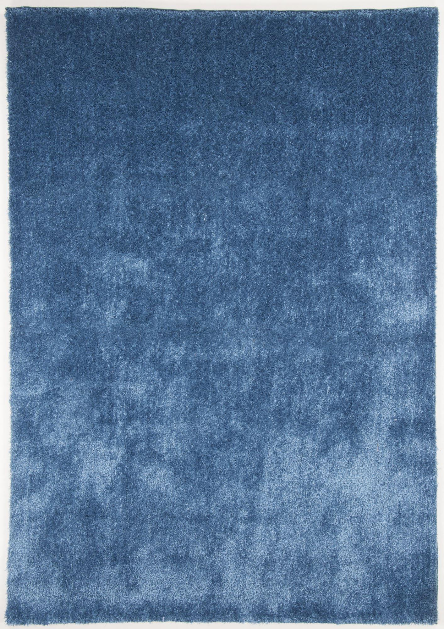 HOCHFLORTEPPICH Alessia 65x135 cm - Blau, Textil (65/135cm) - Gino Falcone