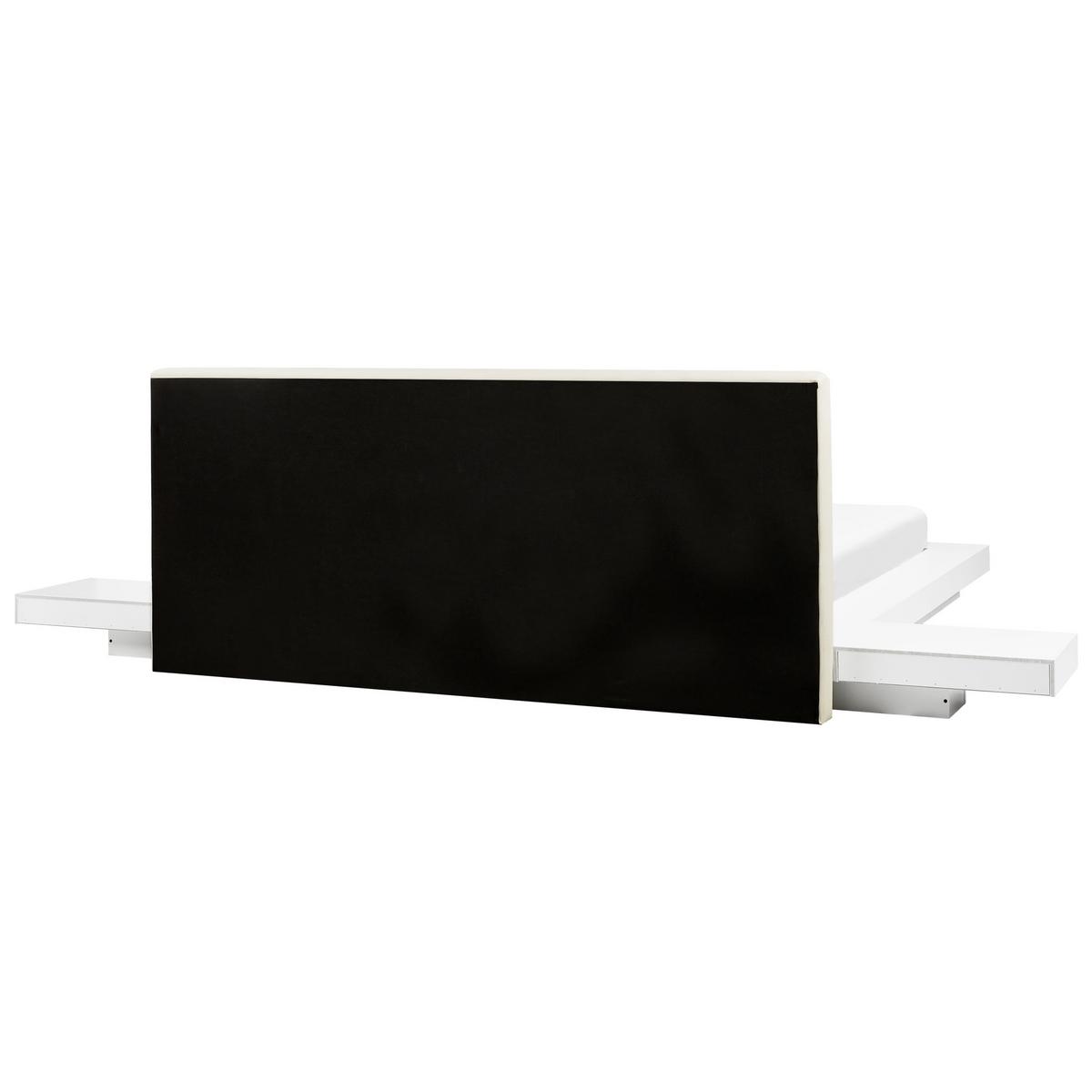 WASSERBETT 160x200 cm Weiß Zen - Weiß, Holzwerkstoff (160/200cm) - Beliani
