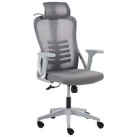 BÜROSTUHL Grau Ergonox - Grau, Textil (60/119/70cm) - Beliani
