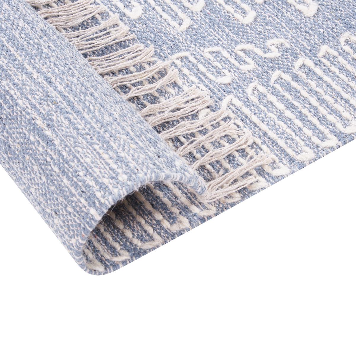 KURZFLOR-TEPPICH Ansar 200/140 cm - Blau, Textil (140/200cm) - Beliani