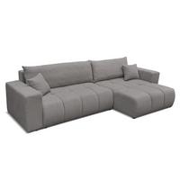 ECKSOFA Anabel Max Mit Schlaffunktion - Dunkelgrau, Holzwerkstoff/Textil (145/278cm) - Fun Möbel