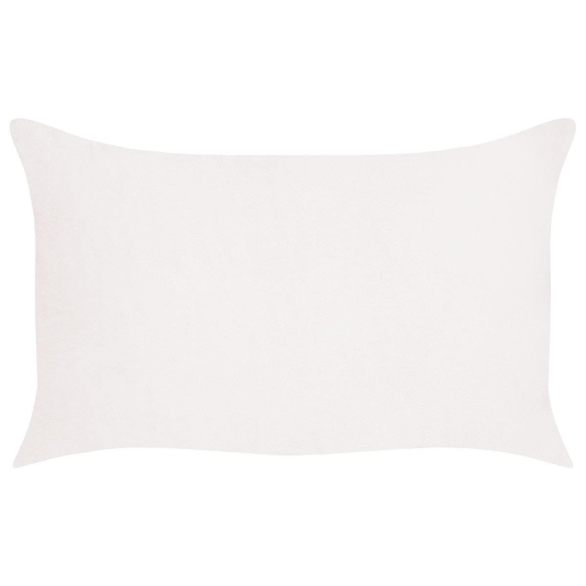DEKOKISSEN CORD 2er-Set Cremeweiß 50/30 cm Millet - Ecru, Textil (50/30cm) - Beliani