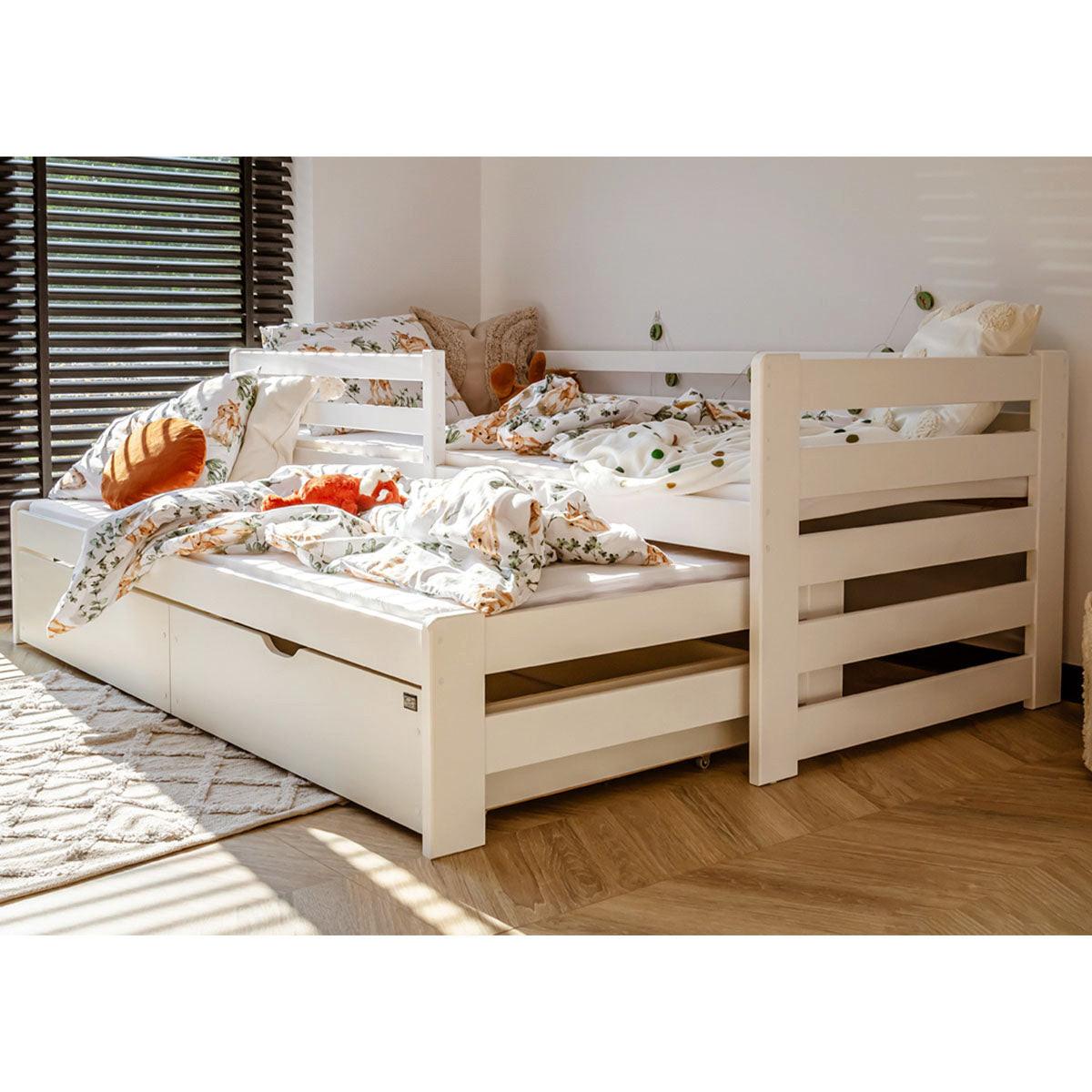 BETT 90/200 Jordan Weiß - Weiß, Holzwerkstoff (90/200cm) - Petits-meubles