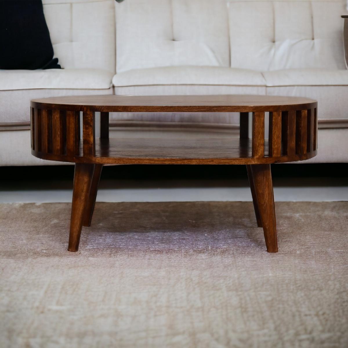 COUCHTISCH Ariella - Braun, Holz (80/50/40cm) - Artisan Furniture