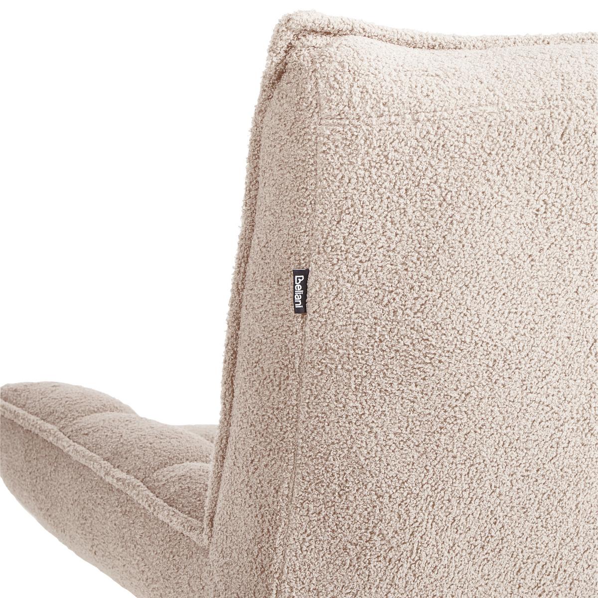 SESSEL Bouclé Beige Alvesta - Beige, Textil (73/92/79cm) - Beliani