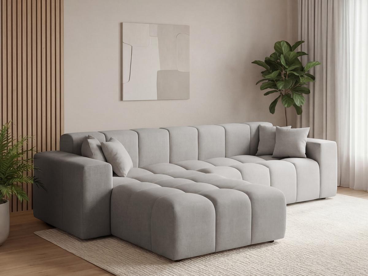 ECKSOFA Loopo Grau Links - Grau, Holz/Textil (265/180cm) - Graingold