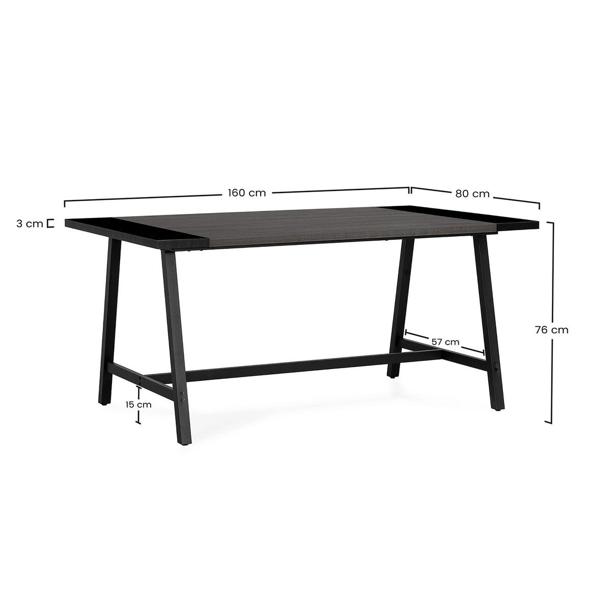 ESSTISCH Caracas Walnuss-Optik, 160 cm - Walnussfarben, Holzwerkstoff (80/160/75cm) - VS Venta-stock