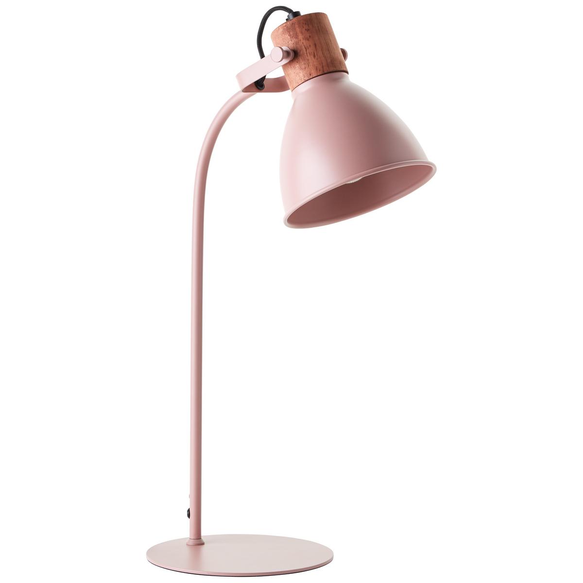 TISCHLEUCHTE Erena 94555/04 - Chromfarben, Holz (28.5/18/52cm) - Brilliant