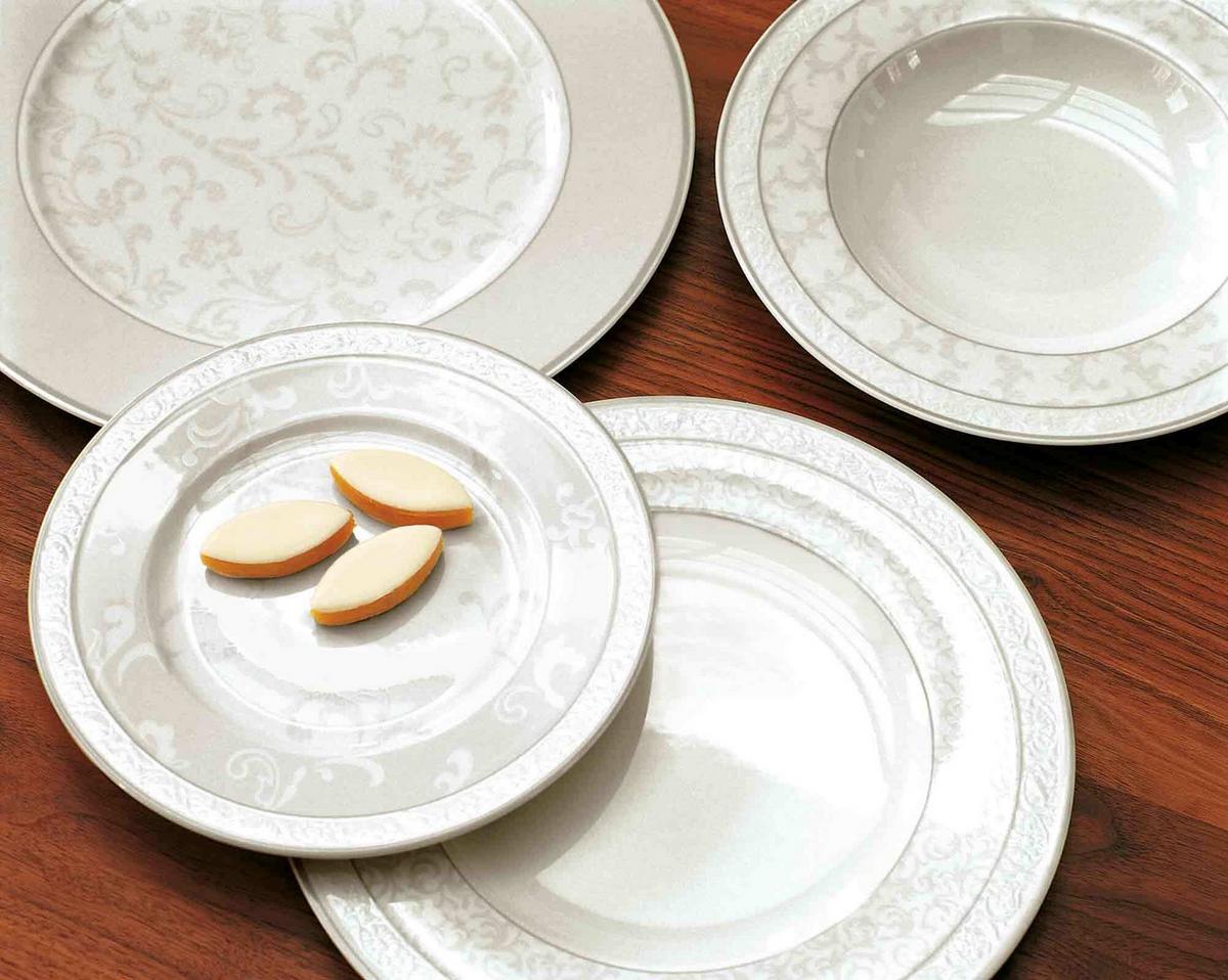 BASIC-SET Gray Pearl weiß 6-tlg. - Weiß, Keramik (2/2/2cm) - Villeroy & Boch