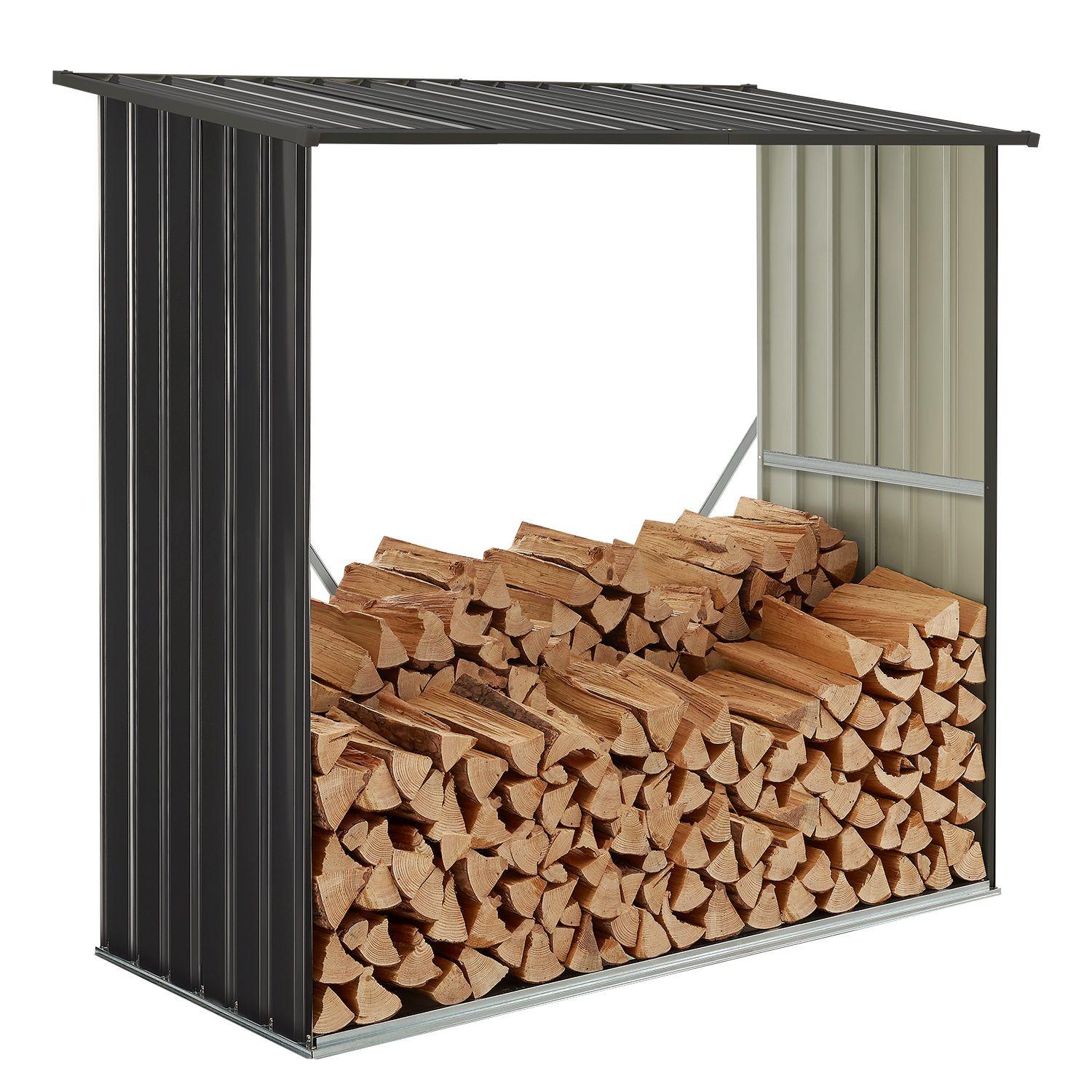 HOLZUNTERSTAND Enno aus Stahl grau - Grau, Metall (83/154/163cm) - Juskys