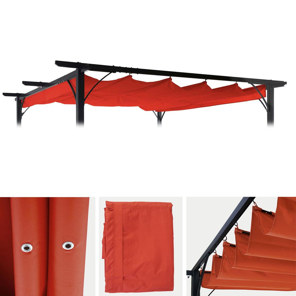 ERSATZBEZUG DACH PERGOLA Orange - Orange, Textil (320/1/250cm) - MCW