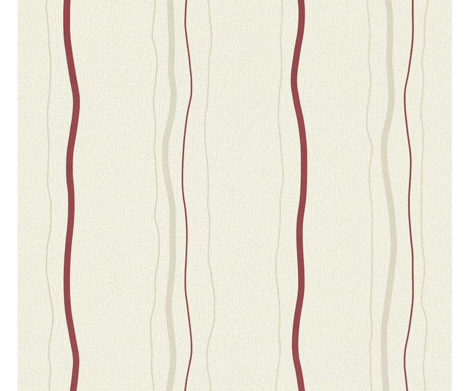 VLIESTAPETE Beige 53/1005 cm - Beige/Rot, Textil (53/1cm) - KUNSTLOFT