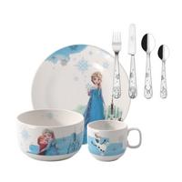 KINDERGESCHIRR-SET Disney Frozen bunt 7-tlg. - Multicolor, Keramik/Metall (2/2/2cm) - Villeroy & Boch