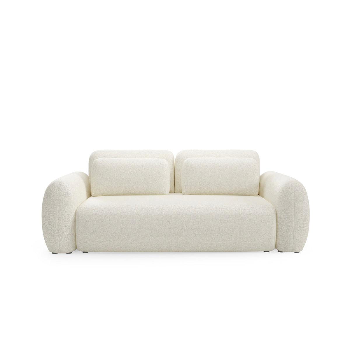 SOFA Carmela 3 Sitzplätze Weiß - Weiß, Holz (266/95/121cm) - Petits-meubles