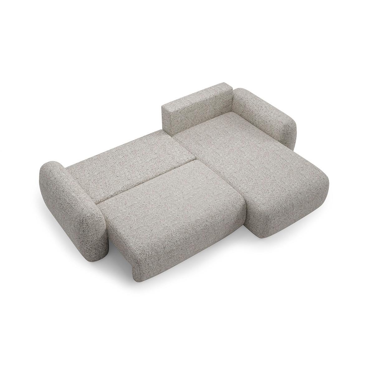 ECKSOFA Carmela 3 Sitzplätze Hellgrau - Grau, Holz (304/190cm) - Petits-meubles
