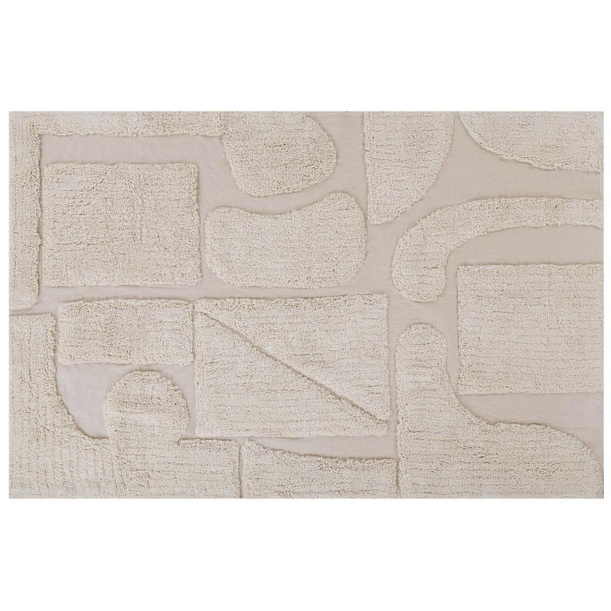 KURZFLOR-TEPPICH Diyadin 230/160 cm - Beige, Textil (160/230cm) - Beliani