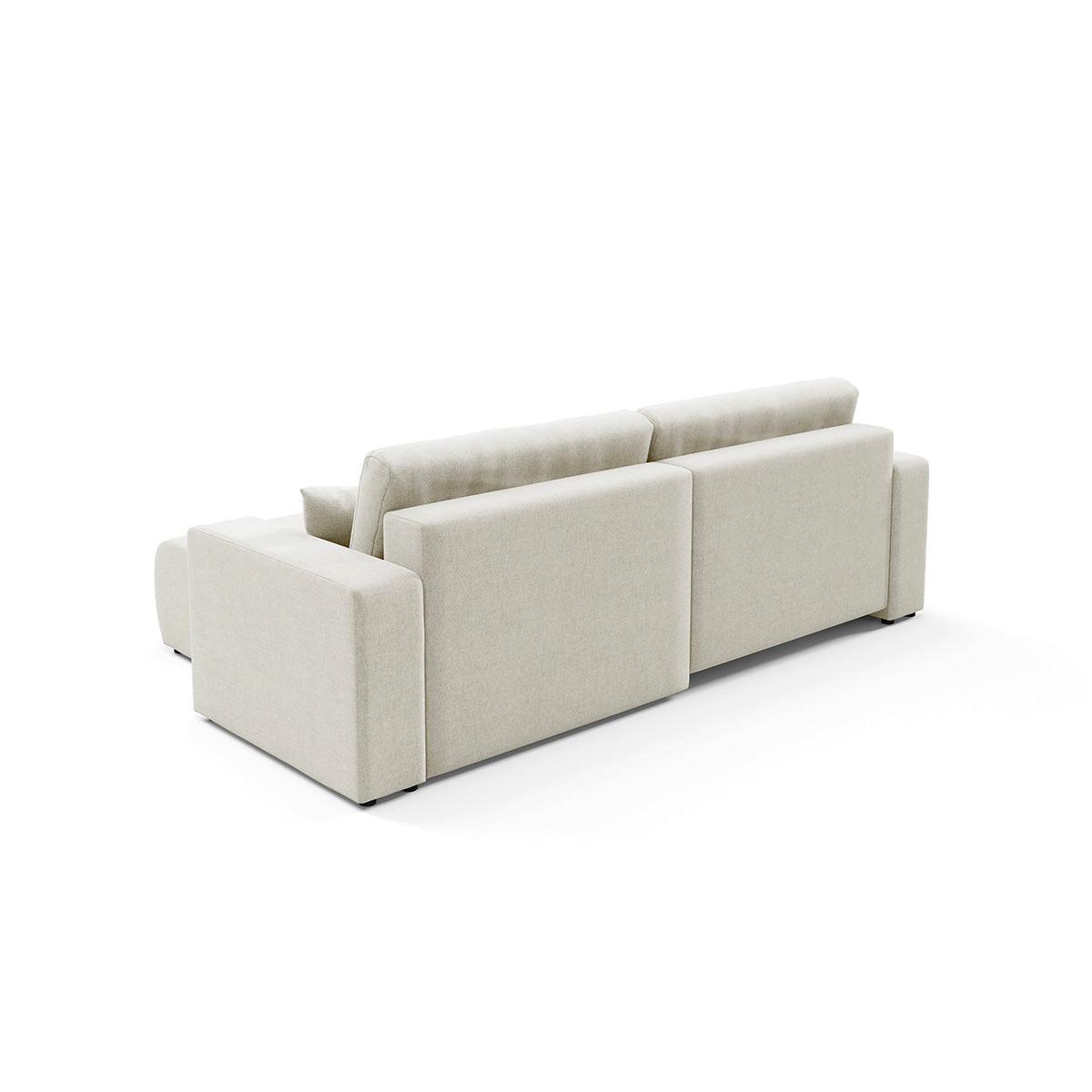 ECKSOFA Giulia 3 Sitzplätze Weiß - Weiß, Holz (244/149cm) - Petits-meubles